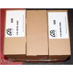 3 CASES OF 500 NO WINDOW ENVELOPES