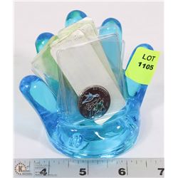 RING HOLDER SOLD WITH 5 2017 COLOURIZED QUARTERS