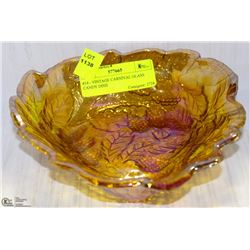 #14 - VINTAGE CARNIVAL GLASS CANDY DISH