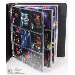 BINDER OF STAR TREK COLLECTOR CARDS.