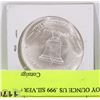Image 1 : TROY OUNCE US .999 SILVER COIN
