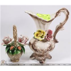 2 PCS OF CAPODIMONTE FROM ITALY