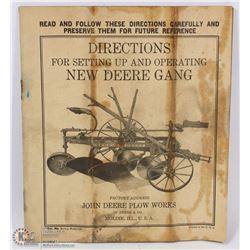 1927 JOHNE DEERE PLOW WORKS CATALOGUE