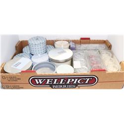 LARGE FLAT OF NEW ASSORTED CANDLES