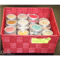 BASKET OF 40 DIFFERENT WAX SCENTSY