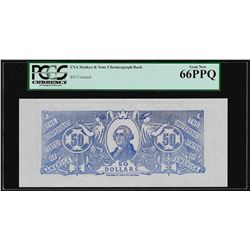 $50 Chemicograph Back Confederate Currency Note PCGS Gem New 66PPQ