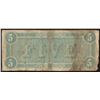 Image 2 : 1864 $5 Confederate States of America Note