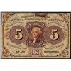 Image 1 : 1862 Five Cent First Issue Fractional Note