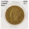 Image 1 : 1903-S $20 Liberty Head Double Eagle Gold Coin