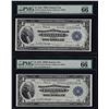 Image 3 : Lot of (4) Consecutive 1918 $1 Federal Reserve Bank Notes Kansas City PMG 66EPQ