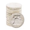 Image 2 : Roll of (20) 1963 Brilliant Uncirculated Franklin Half Dollar Coins
