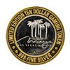 Image 2 : .999 Silver Mirage Las Vegas Nevada $10 Casino Limited Edition Gaming Token