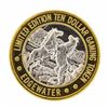 Image 1 : .999 Silver Edgewater Hotel & Casino Laughlin, NV $10 Limited Edition Gaming Tok