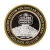 Image 1 : .999 Silver Golden Nugget Las Vegas $10 Casino Limited Edition Gaming Token