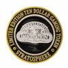 Image 1 : .999 Silver Stratosphere Las Vegas, NV $10 Casino Limited Edition Gaming Token