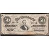 Image 1 : 1864 $50 Confederate States of America Note