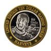 Image 1 : .999 Silver Harveys Lake Tahoe, Nevada $10 Casino Limited Edition Gaming Token