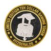 Image 1 : .999 Silver Fitzgeralds Casino & Hotel Reno, Nevada $10 Limited Edition Gaming T