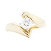 Image 1 : 14KT Yellow Gold 0.50ct Diamond Solitaire Ring
