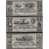 Image 1 : Lot of (3) 1838 The Bank of Chippeway Obsolete Bank Note