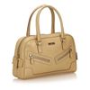 Image 2 : Gucci Beige Tan GG Logo Leather Double Zipper Bag