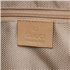Image 6 : Gucci Beige Tan GG Logo Leather Double Zipper Bag