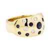 Image 1 : 1.00 ctw Sapphire and Diamond Ring - 14KT Yellow Gold