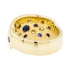 Image 3 : 1.00 ctw Sapphire and Diamond Ring - 14KT Yellow Gold