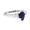 Image 1 : Tacori 1.46 ctw Sapphire And Diamond Ring - Platinum