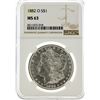 Image 1 : 1882-O NGC MS63 Morgan Silver Dollar