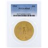 Image 1 : 1924 $20 St. Gaudens Double Eagle Gold Coin PCGS MS65