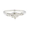 Image 2 : 0.25 ctw Diamond Ring - 14KT White Gold
