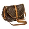 Image 2 : Louis Vuitton Monogram Canvas Leather Saumur 35 cm Messenger Bag