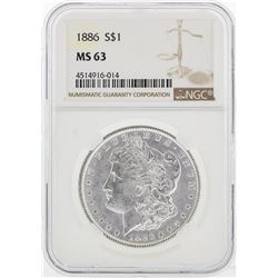 1886 NGC MS63 Morgan Silver Dollar