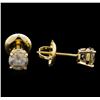 Image 2 : 0.80 ctw Diamond Earrings - 14KT Yellow Gold