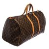 Image 2 : Louis Vuitton Monogram Canvas Leather Keepall 55 cm Duffle Bag Luggage
