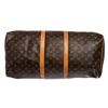 Image 8 : Louis Vuitton Monogram Canvas Leather Keepall 55 cm Duffle Bag Luggage