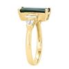 Image 2 : 2.20 ctw Green Tourmaline and Diamond Ring - 14KT Yellow Gold