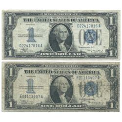 1934 $1 Silver Certificate Currency Lot of 2