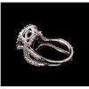 Image 3 : 14KT White Gold 1.20 ctw Diamond Ring