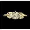 Image 2 : 0.90 ctw Diamond Ring - 14KT Yellow And White Gold