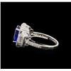 Image 3 : 14KT White Gold 2.24 ctw Tanzanite and Diamond Ring