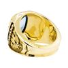 Image 3 : 3.00 ctw Blue Topaz and Diamond Mazda Company Ring - 10KT Yellow Gold