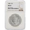 Image 2 : 1886 NGC MS63 Morgan Silver Dollar