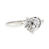 Image 1 : 0.25 ctw Diamond Ring - 10KT White Gold