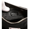 Image 8 : Prada Black Nylon Burgundy Leather Small Shoulder Bag
