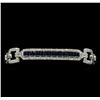 Image 1 : 6.97 ctw Sapphire and Diamond Bracelet - 18KT White Gold
