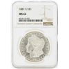 Image 1 : 1881-S MS64 NGC Morgan Silver Dollar