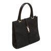 Image 2 : Gucci Black Monogram Canvas Leather Square Jackie Handbag