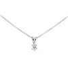 Image 1 : 0.28 ctw Diamond Pendant with Chain - 14KT White Gold